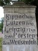 Straßenstein bei Rippach (D/ Sachsen-Anhalt)