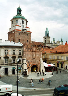 Blick aufs Krakauer Tor in Lublin