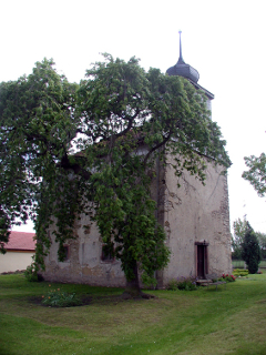 Dorfkirche in Wallichen vor der Renovierung
