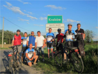 Hessischen Sportsko RadHeinzen vor Krakau Schild