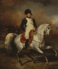 Napoleon zu Pferde, Gemälde von Simon Meister (1832)