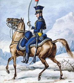 Polnischer Lanzenreiter in: Carle Vernet, La Grande Armée de 1812
