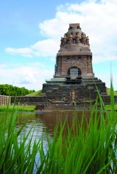 Das Völkerschlachtdenkmal bei Leipzig