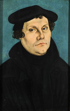 Martin Luther. Porträt von 1528, Lucas Cranach der Ältere