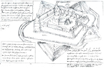 Die Federzeichnung Samuel Fritz' von ca. 1670 zeigt den Zustand der Cyriaksburg nach dem abgeschlossenen Ausbau zur Zitadelle, der auf Befehl von Gustav II. Adolf von Schweden erfolgte.