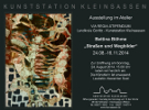 Einladung zur Vernissage der Ausstellung „Straßen- und Wegbilder“ von Bettina Böhme. Quelle: Kunststation Kleinsassen
