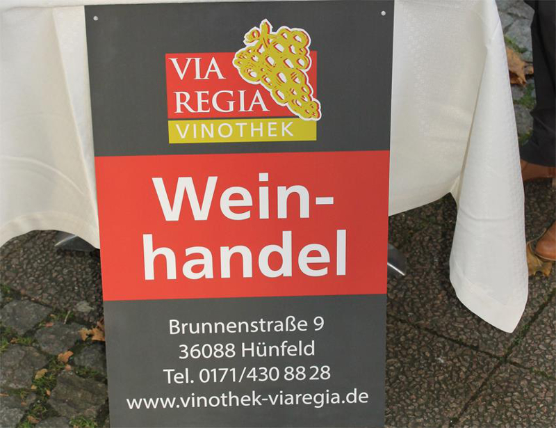 Die VIA REGIA-Vinothek aus Hünfeld...