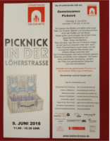 Flyer von Picknick in der Löherstraße