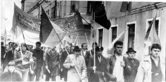 Учасники демонстрації у Бродах. 1990 р.
