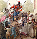 Російські козаки зайняли Париж після Битви народів під Лейпцігом           (1813 р.). 