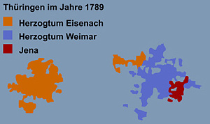 Die politische Geographie Thüringens 