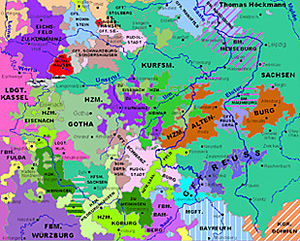 Die politische Geographie Thüringens im Jahre 1789