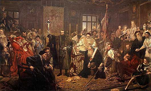 “Lubliner Union” Gemälde von Jan Matejko aus dem Jahre 1869.