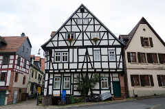 Die Pfarrgasse, ein Abschnitt der VIA REGIA in Gelnhausen