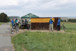 VIA REGIA-Stand am Entrée der Hohen Straße