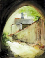 An der Nikolaikirche in Görlitz