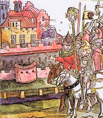 Karl Martell auf dem Kriegszug gegen die Araber